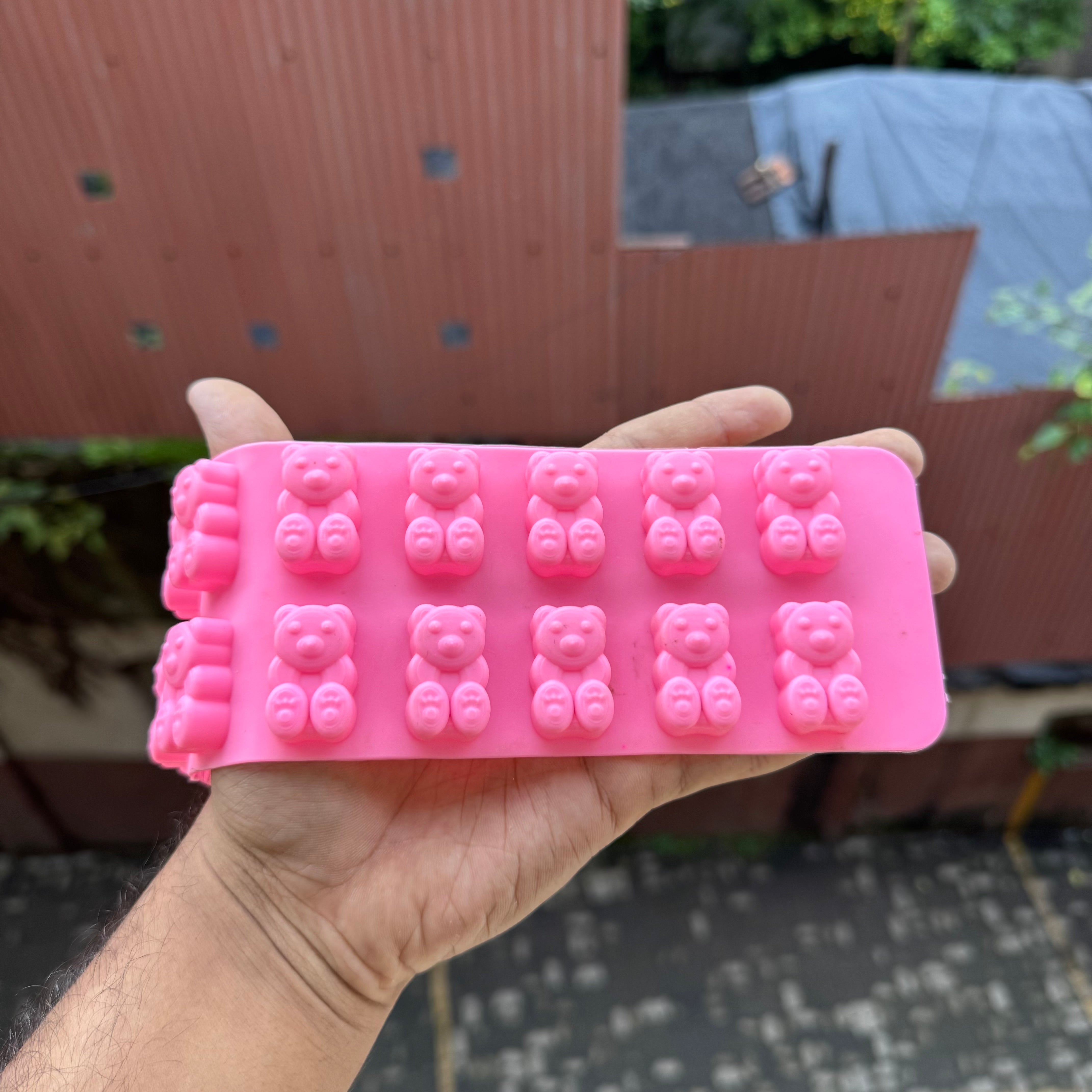 Teddy Silicon Jelly Mould 1pc (20 Cavities)