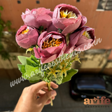 Burgandy Peony Artifical Flower Bunch