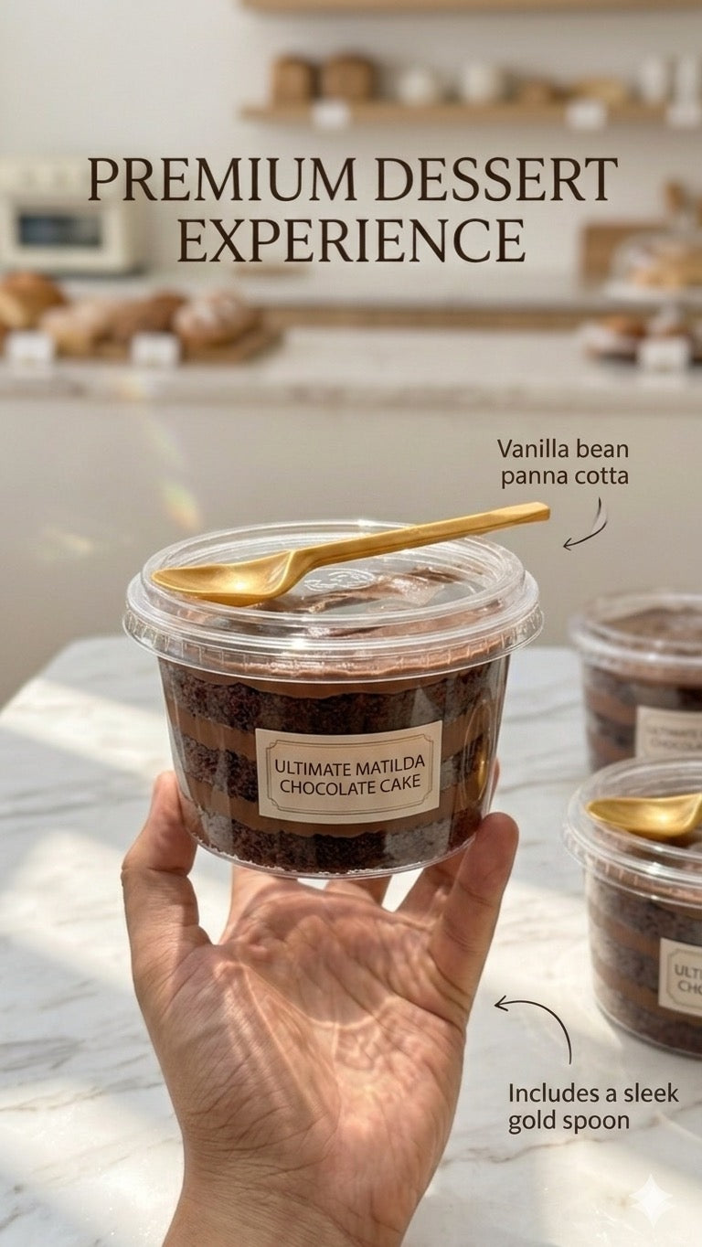 Aesthetic Designer Disposable Dessert Spoon Gold (100pc)
