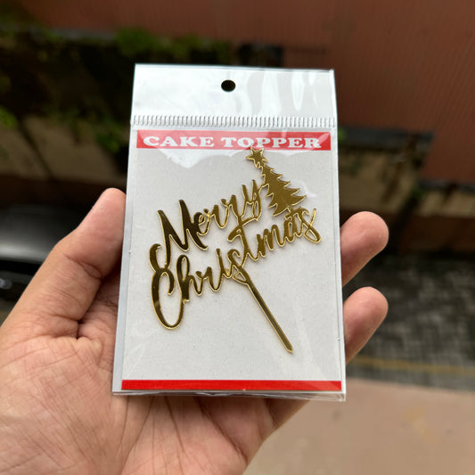 Christmas Acrylic Topper / Tag (10pc)