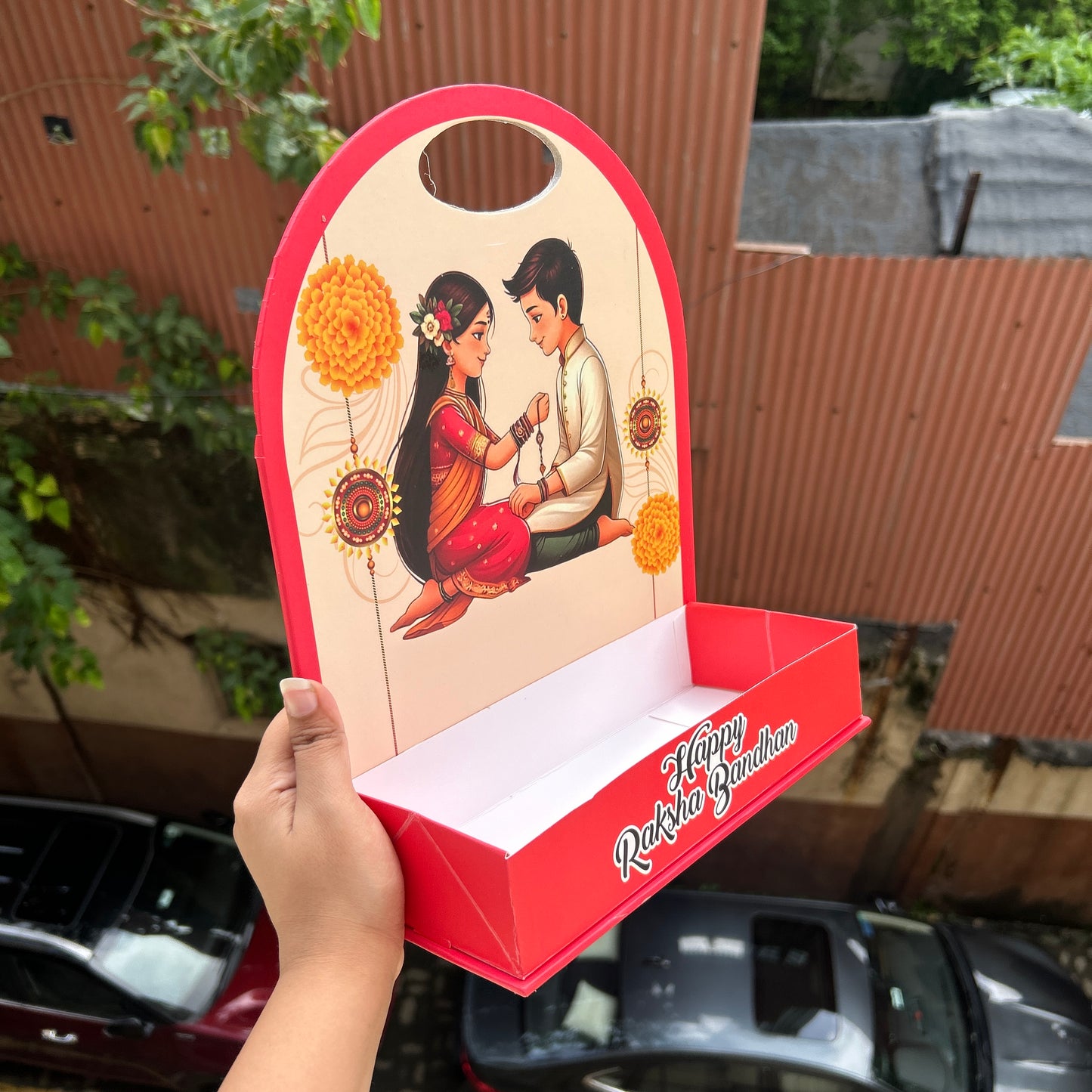 Collapsible Rakhi Hamper Stand