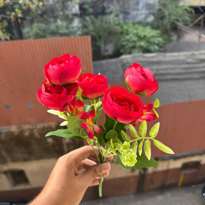 Artificial Flower Bunch With Stem and Leaves (1pc) #440