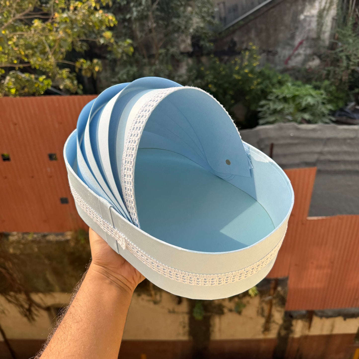 Baby Boy Cradle Hamper Basket