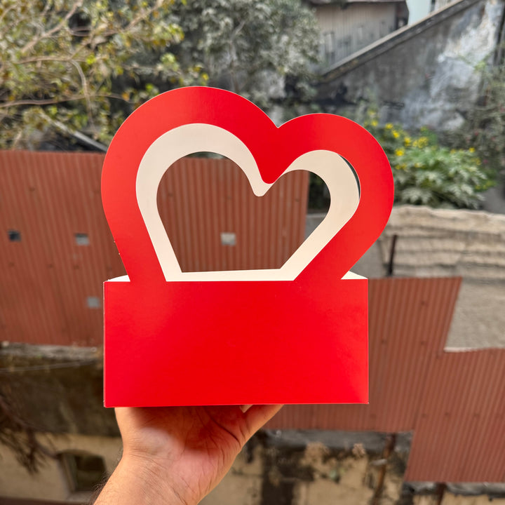 Red Heart Hamper Floral Bag (10pc)