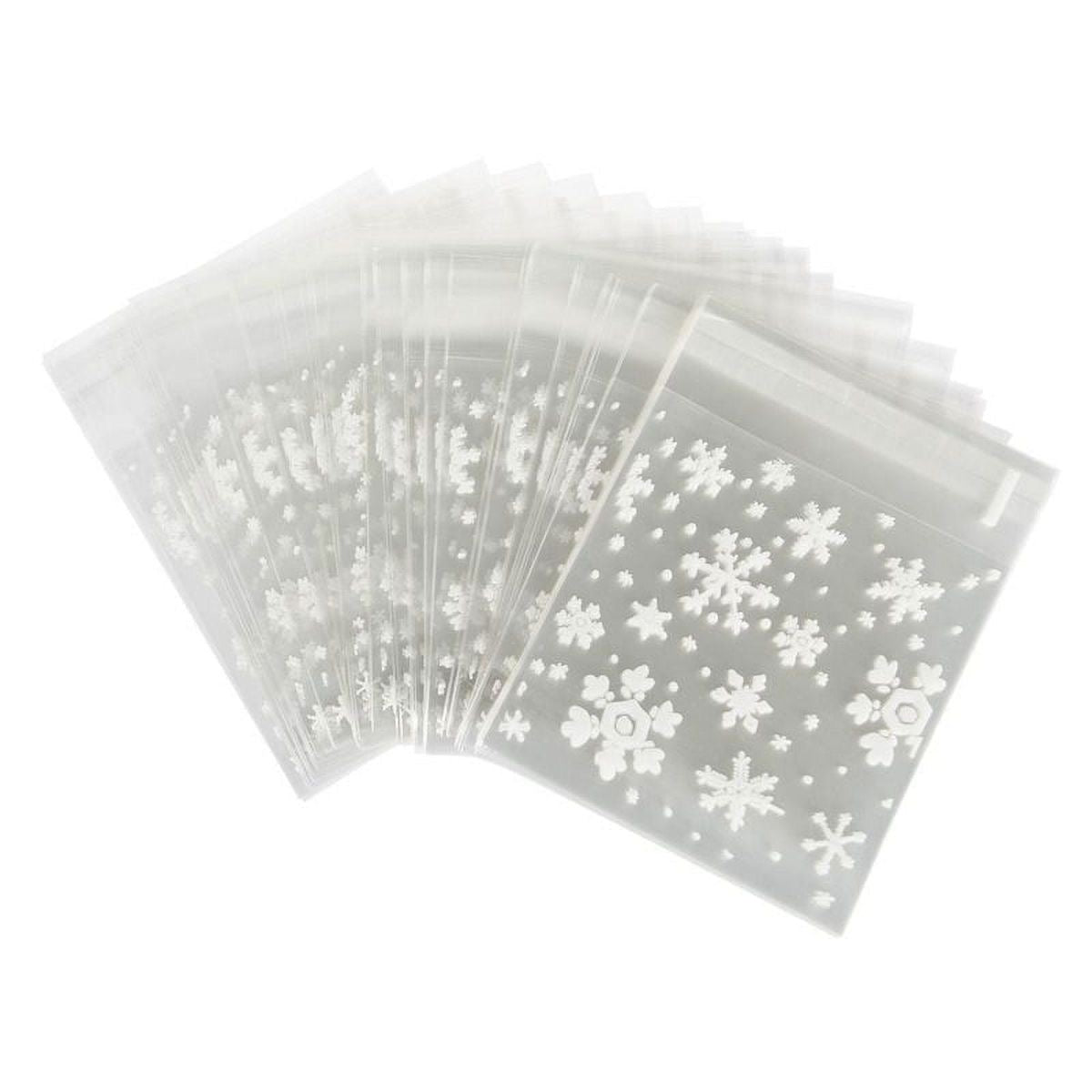 Snowflake Pouch - 3x4inch with peel and seal (100pcs approx)