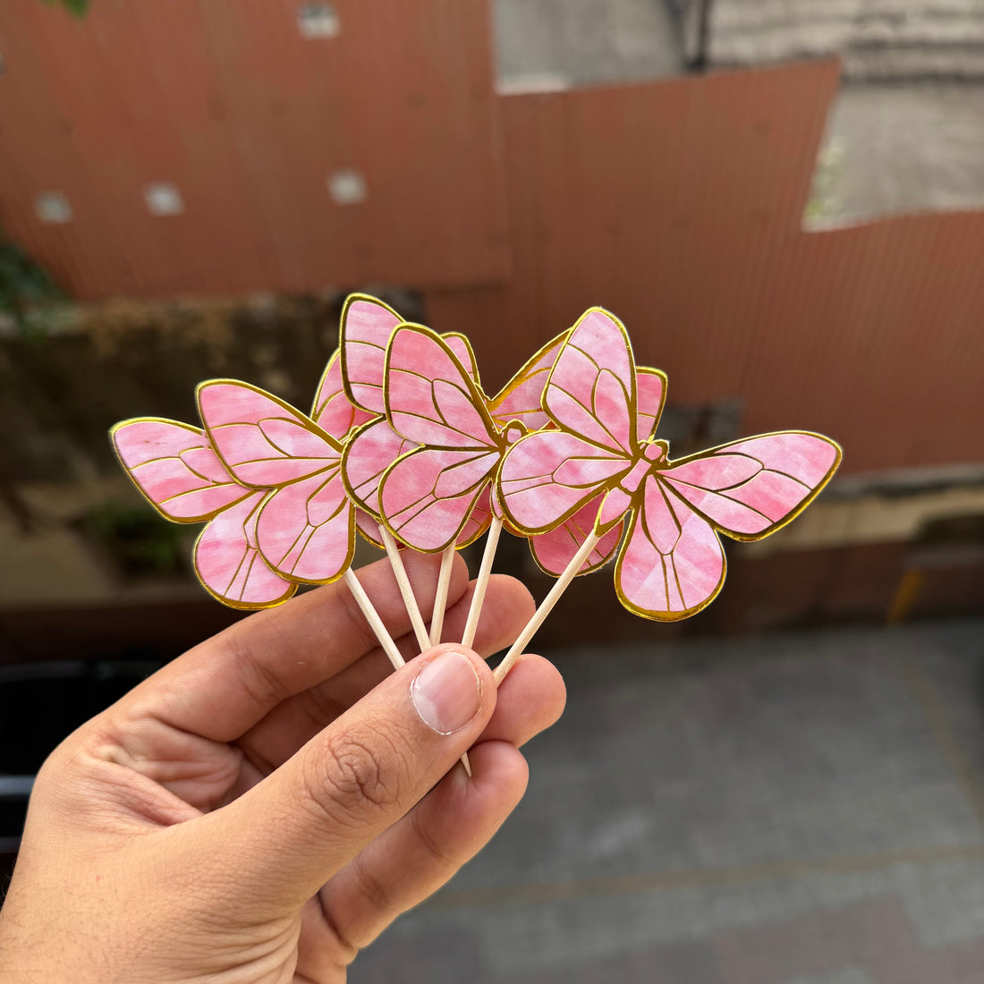 Pink Aesthetic Butterfly Paper