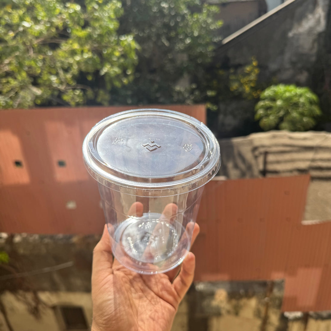 Round Dessert Container PVC With Lid 1000ml (10pc) •CFO
