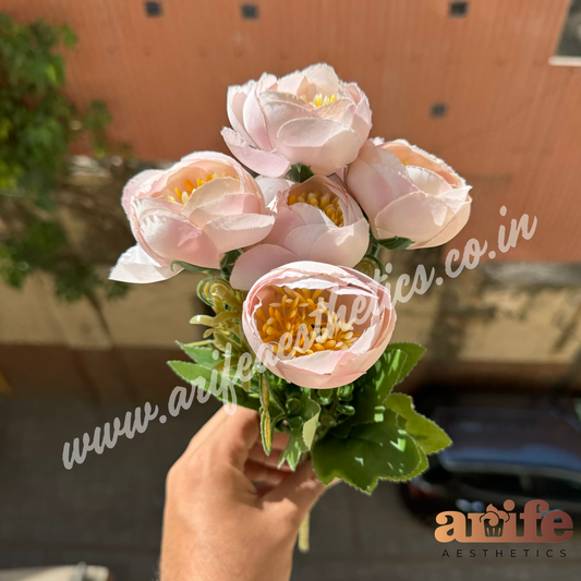 Baby Pink Peony Artifical Flower Bunch