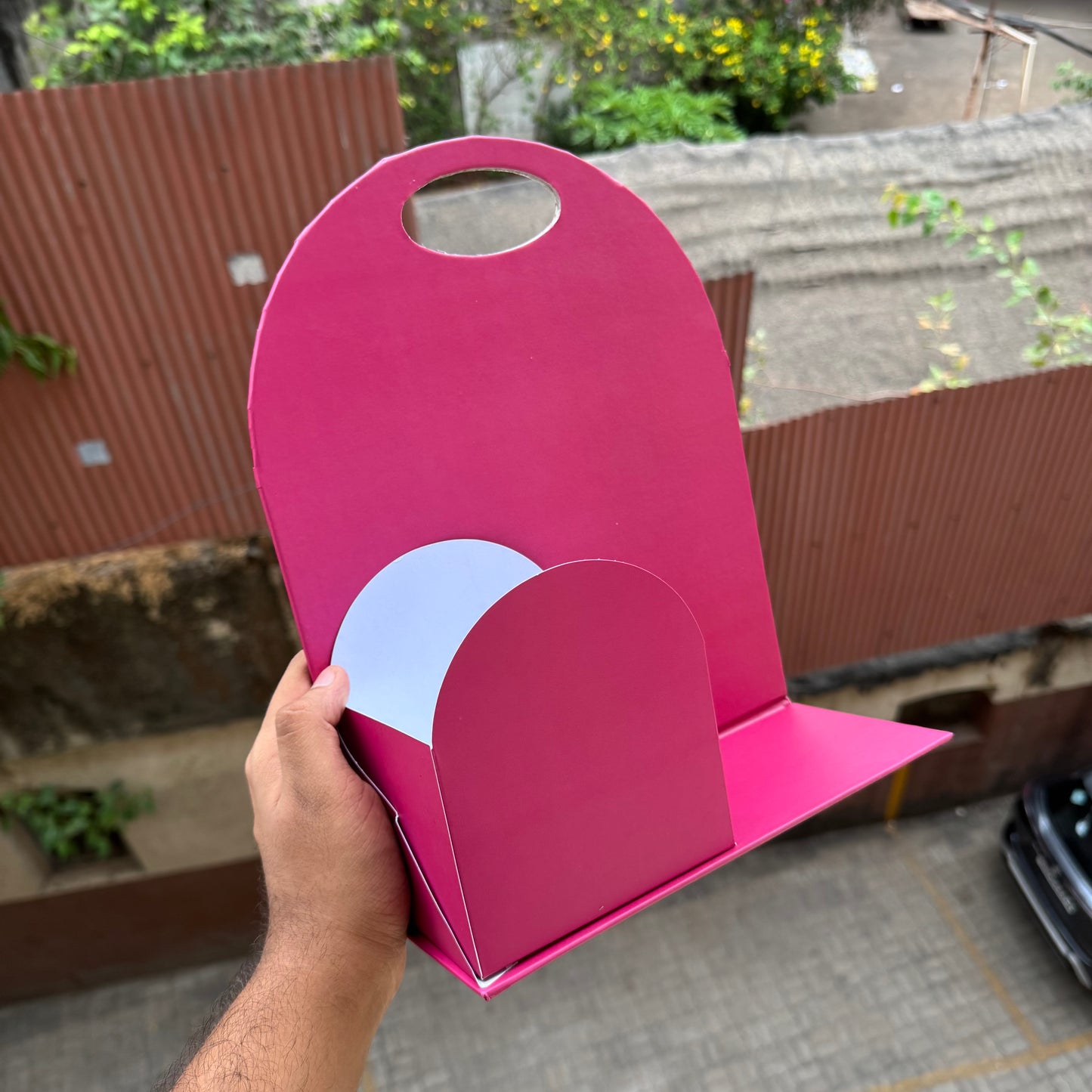 Collapsible Arch Stand Fuchia