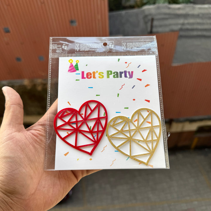 Valentine Acrylic Charm Set Of 2pcs