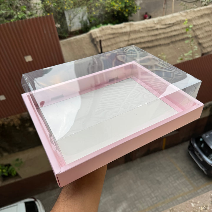 Cake and Flower Big Display Hamper Box Pink (5pc) #New