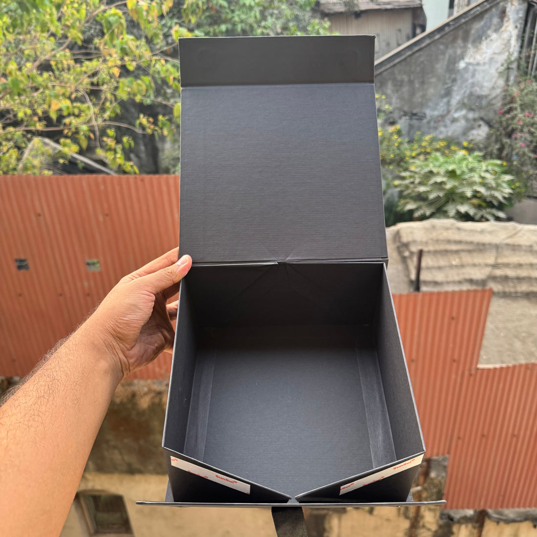 Collapsible Trunk Ribbon Box 8x8.75x4inch 1pc 🔹