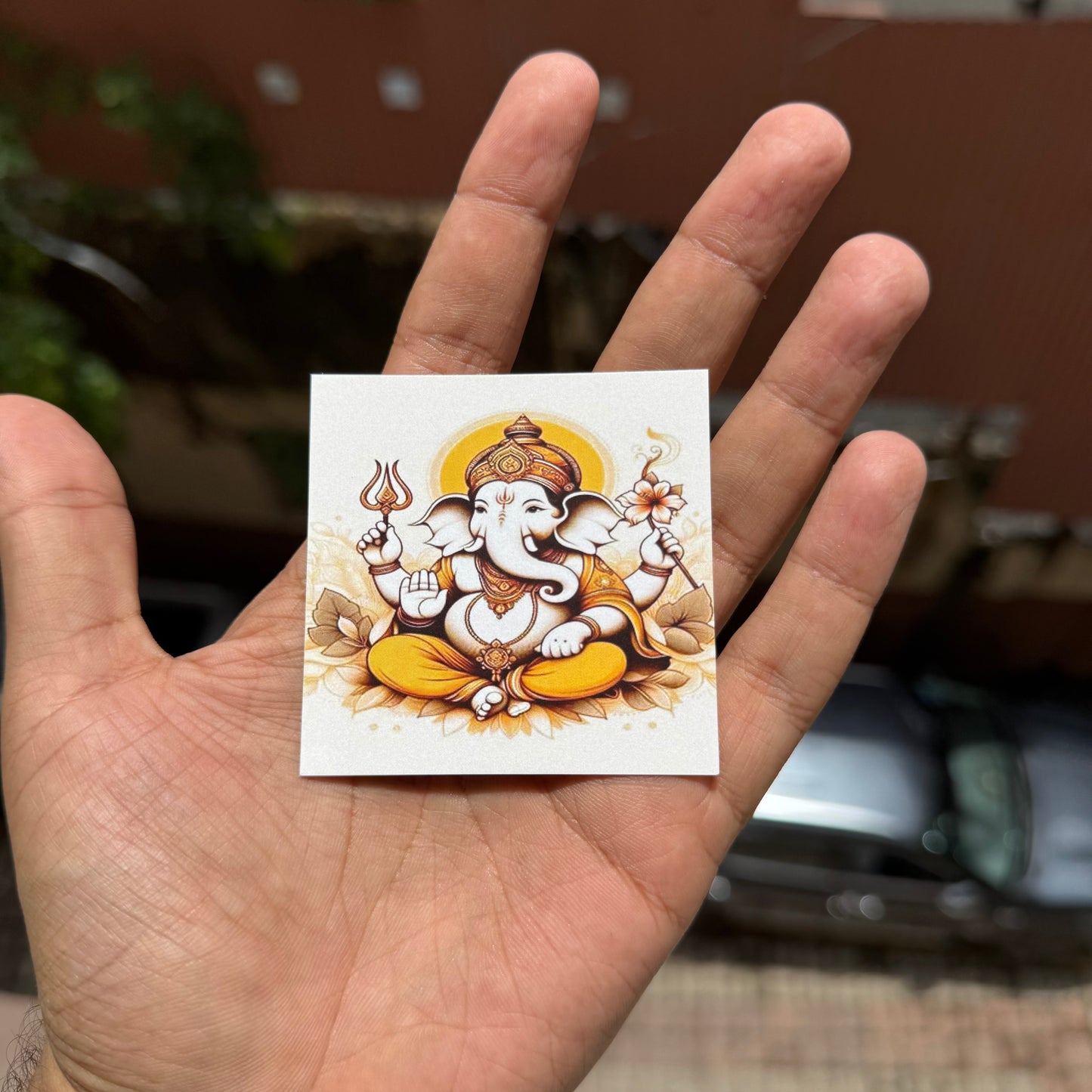 Ganpati Cards Small (10pc)