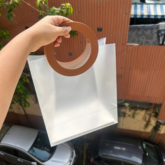 Pvc Frosted Round Bag 9x11inch (10pc)