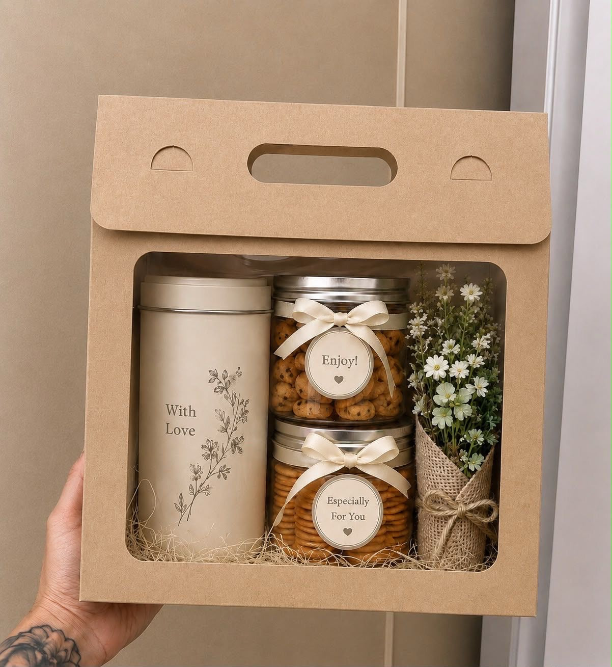Trendy Bag For Hampers (10pc) | Kraft