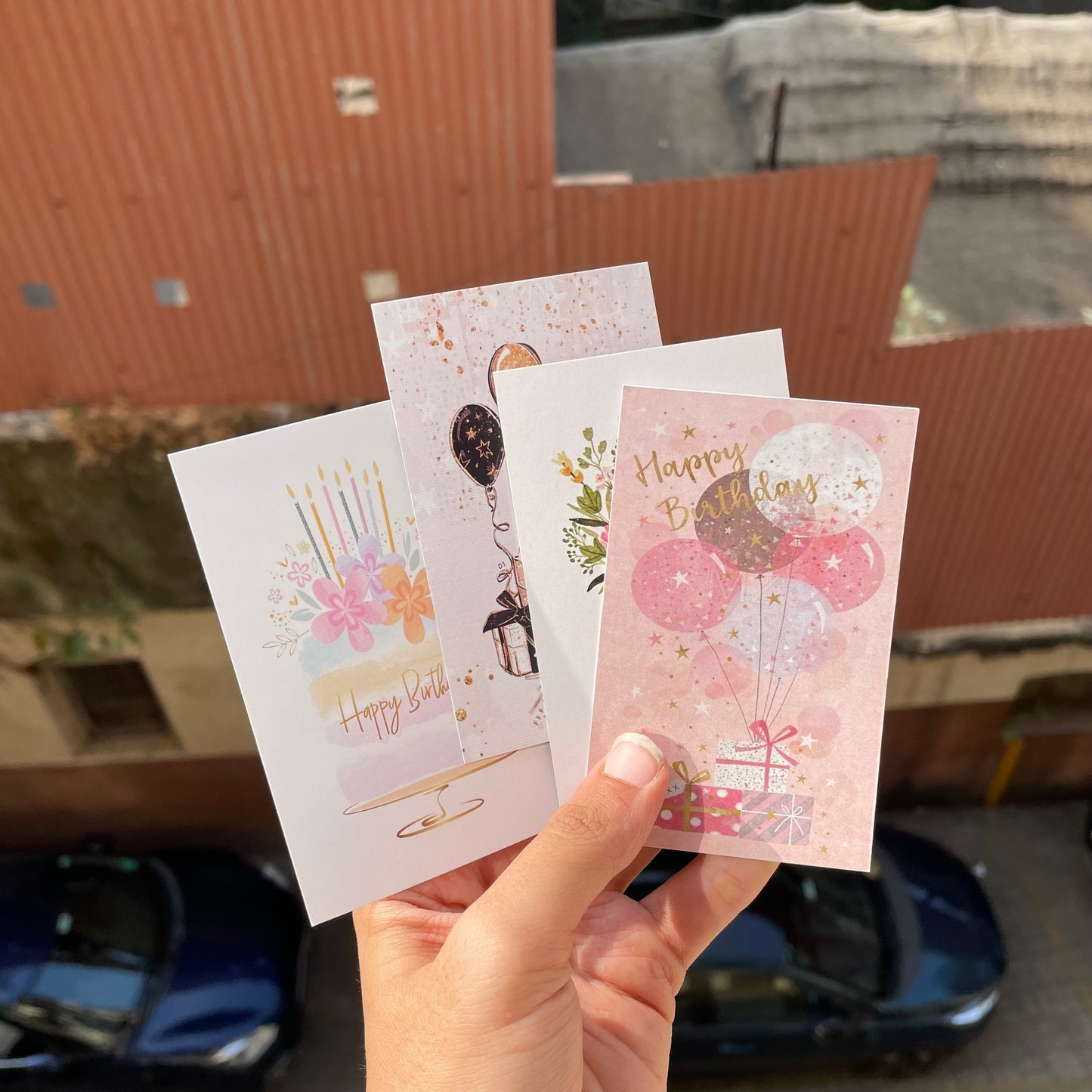 Happy Birthday Cards 9 pc Set