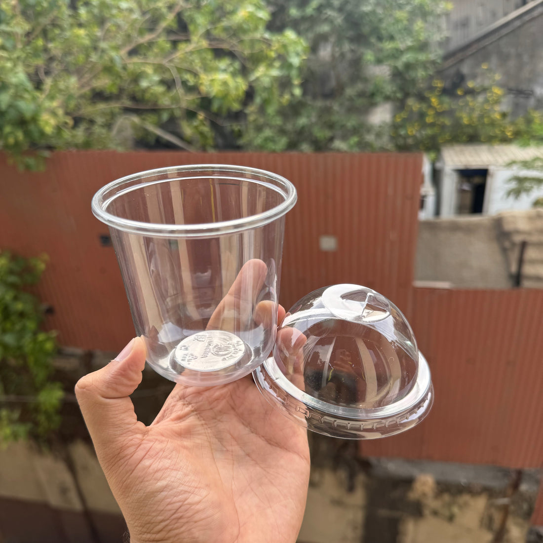 Trending U Shape Dessert Container PVC (10pc)• Coffee / Boba Tea Cups - 350ml