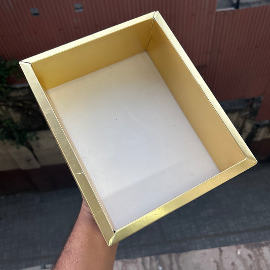 Golden Hamper Box With Lid