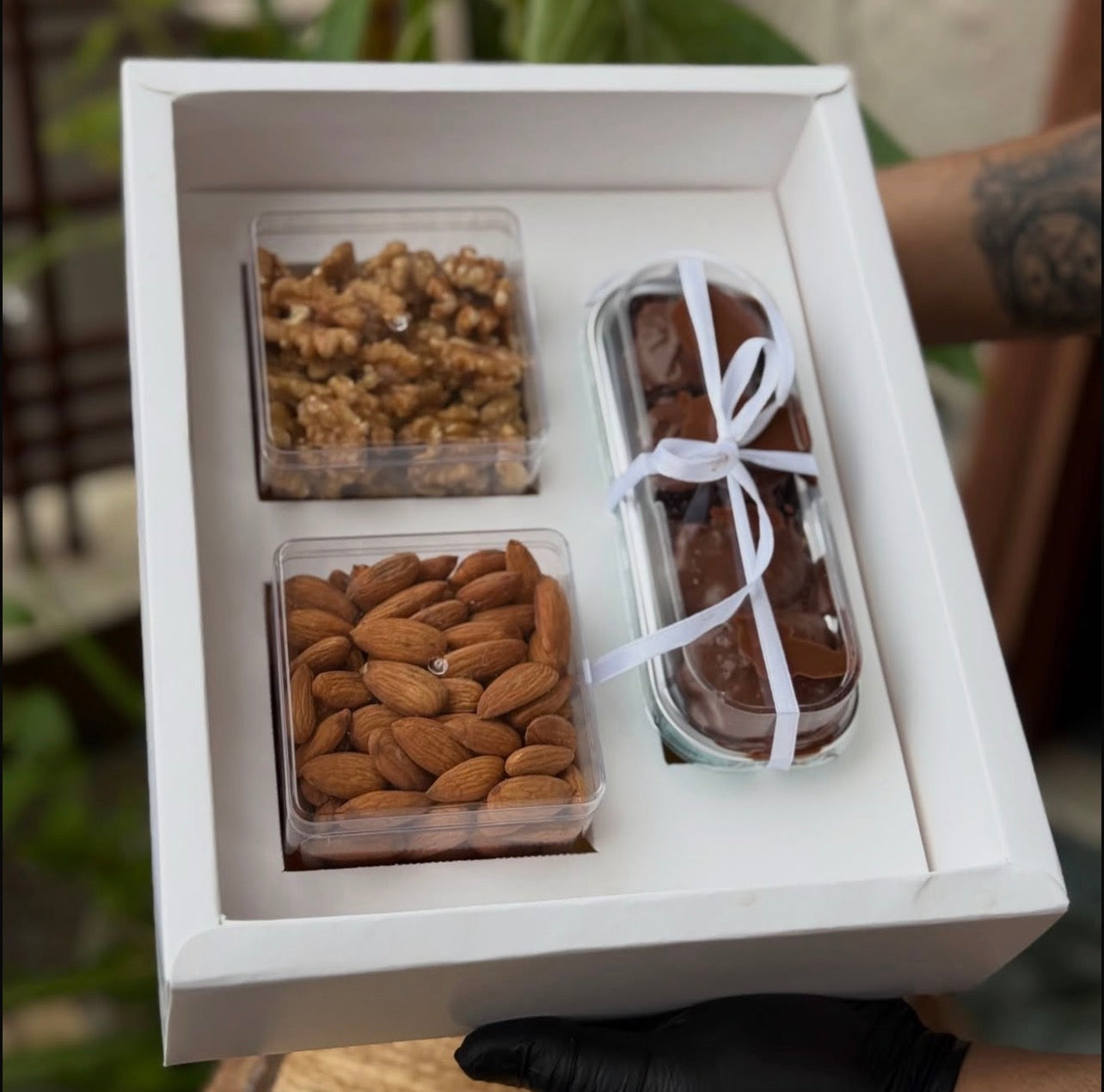 Top Tier Diwali Hamper Box With Premium Cavity Inserts (10pc) • [Box + Cavity + Ribbon Included]