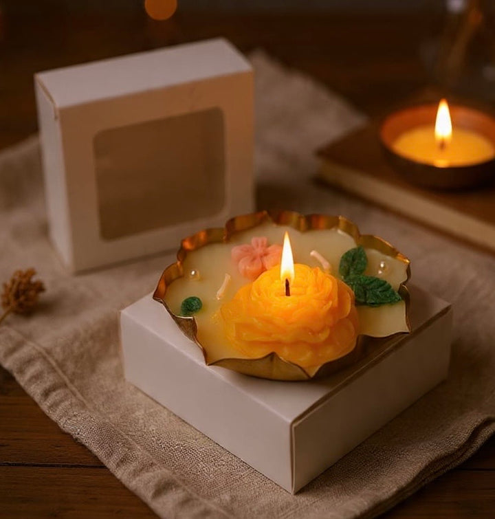 Candle White Square Box with Window - CK-5 (10pc)