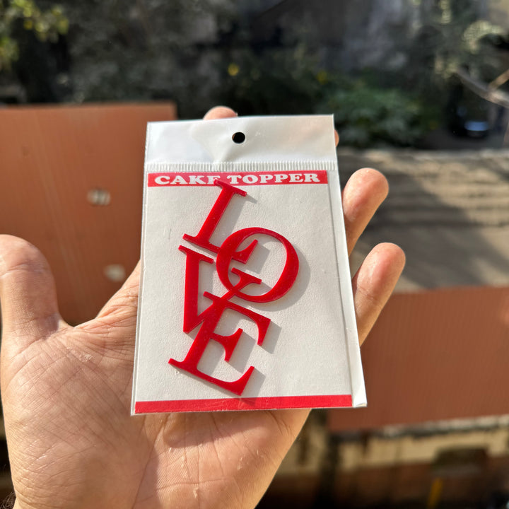 Valentine LOVE Acrylic Charm (10pc)