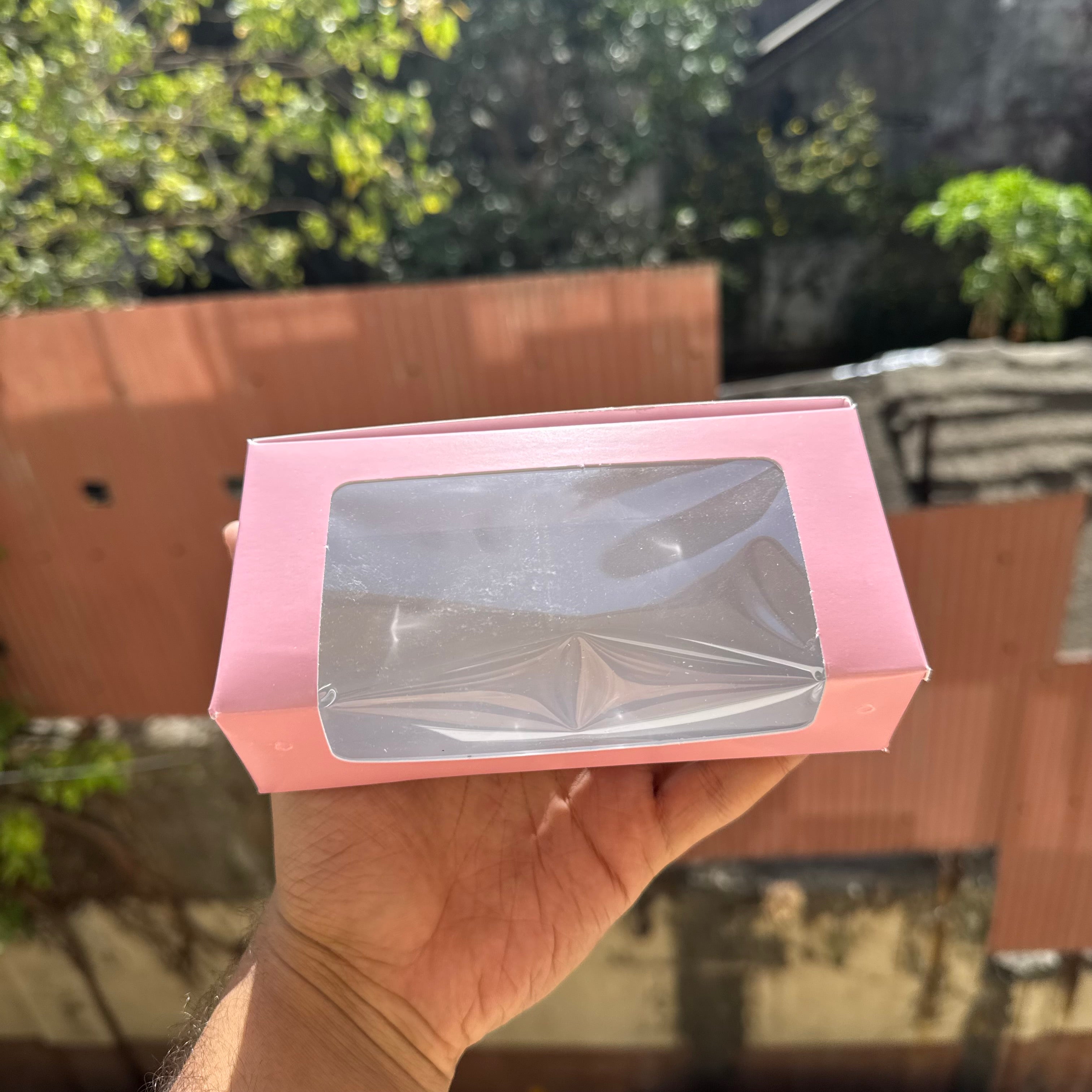 2 Brownie L Shape Window Box Pink (10pc)