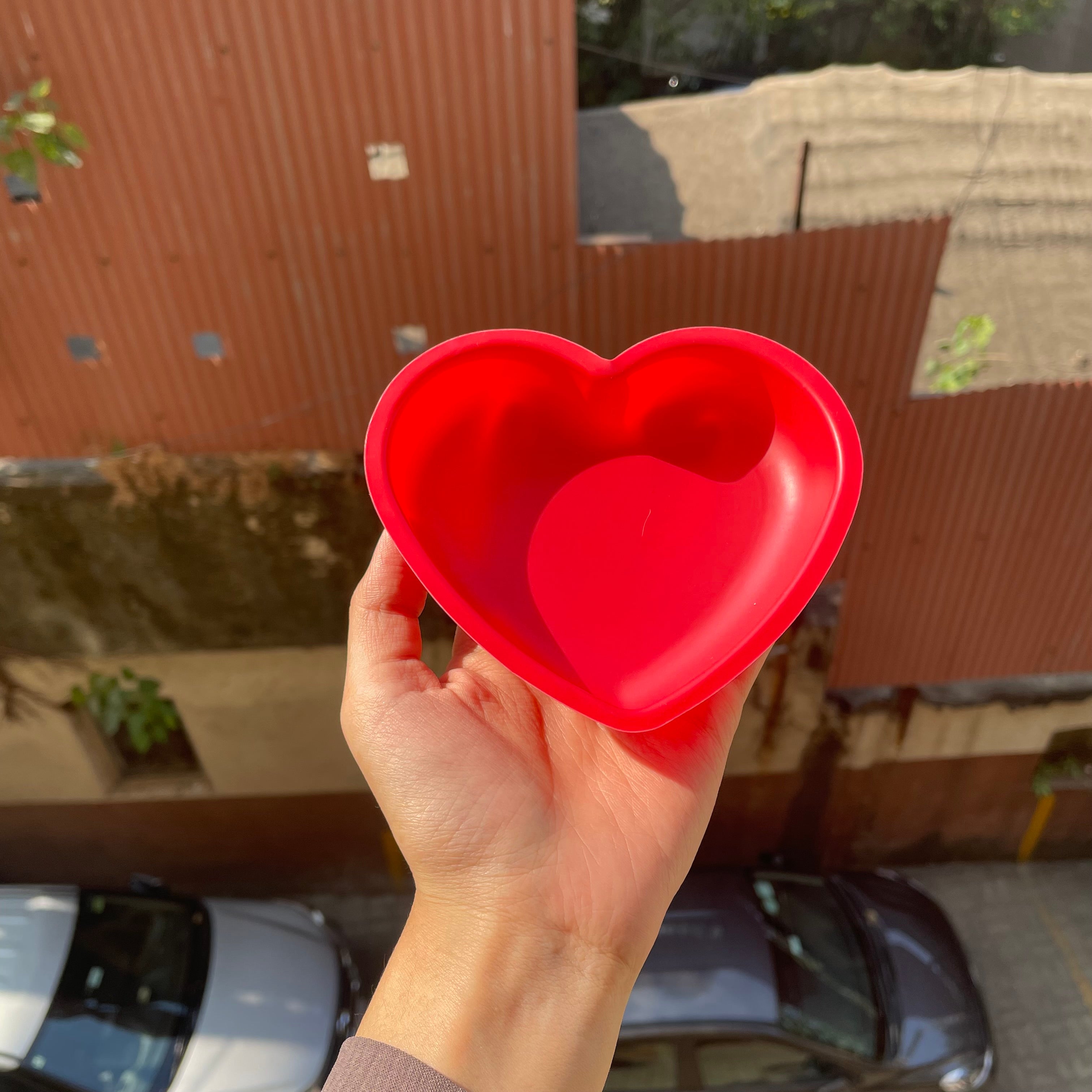 Red Heart Pvc Box With Lid 10pcs