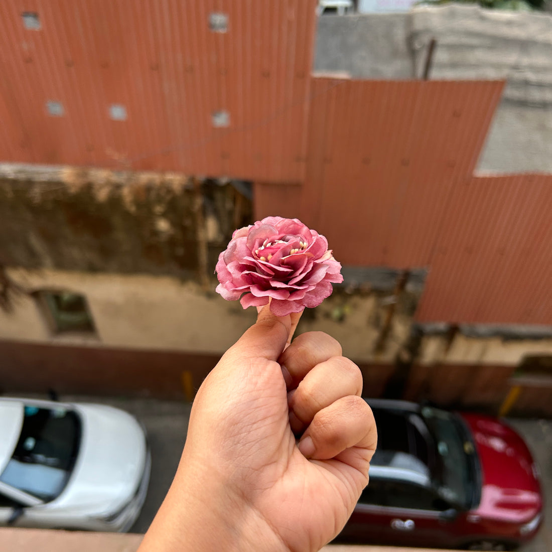 Layered Peony Artificial Flower (5pc)