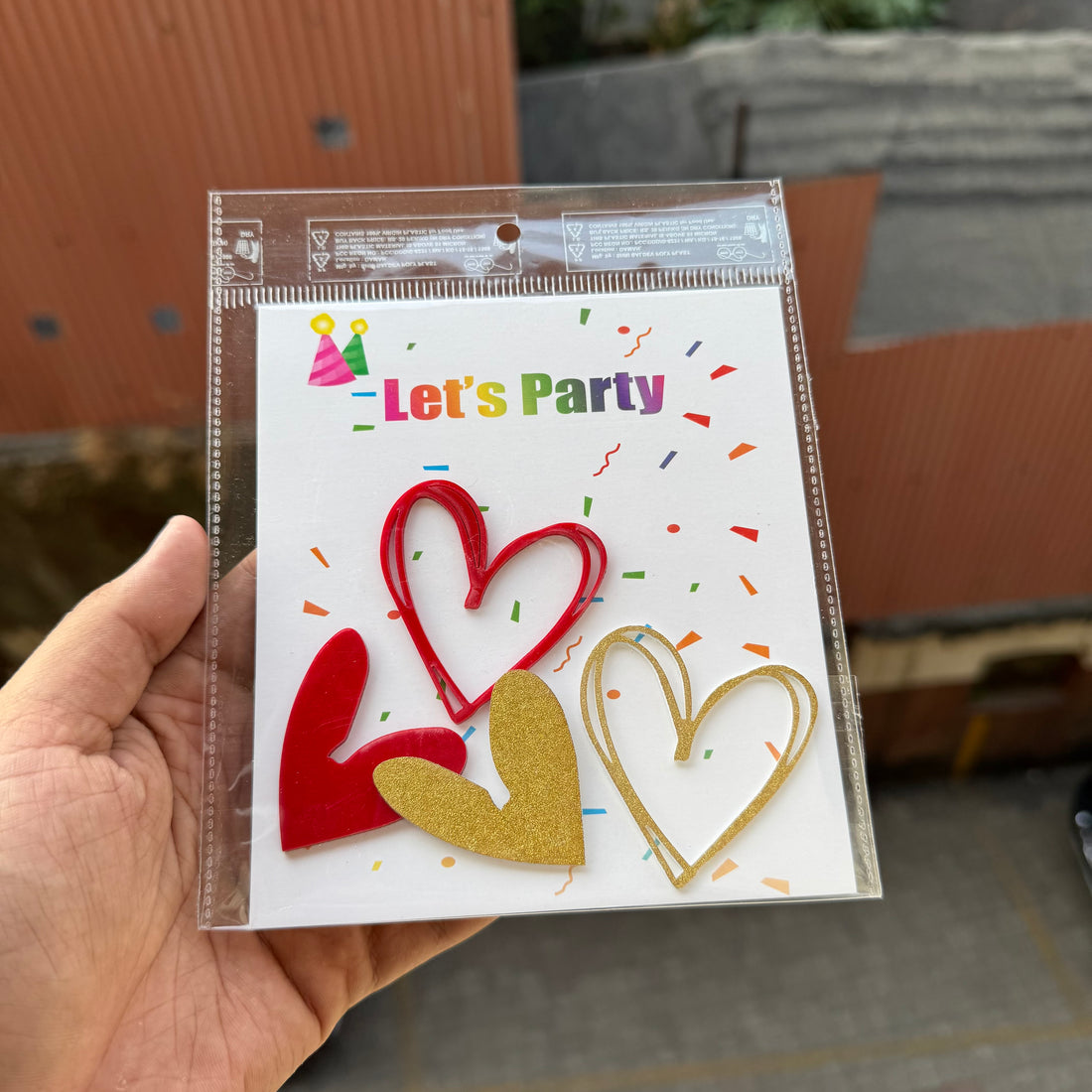 Valentine Acrylic Charm Set Of 2pcs