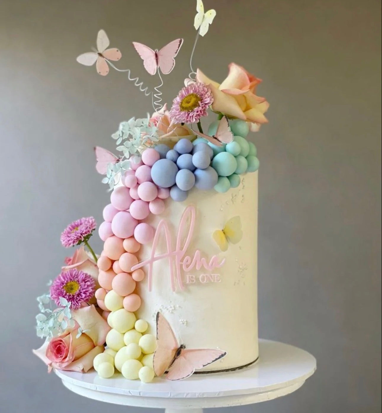 Pastel Faux Ball - Butter Yellow