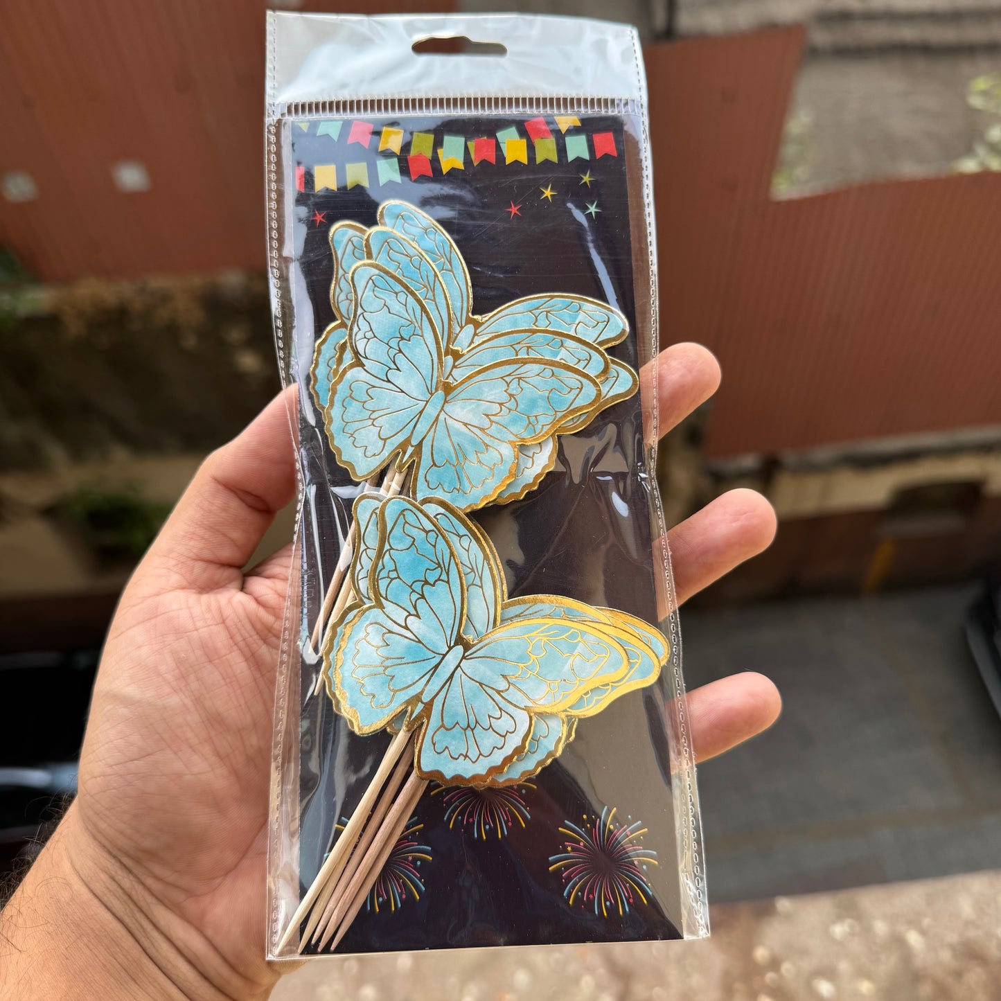 Blue Aesthetic Butterfly Paper