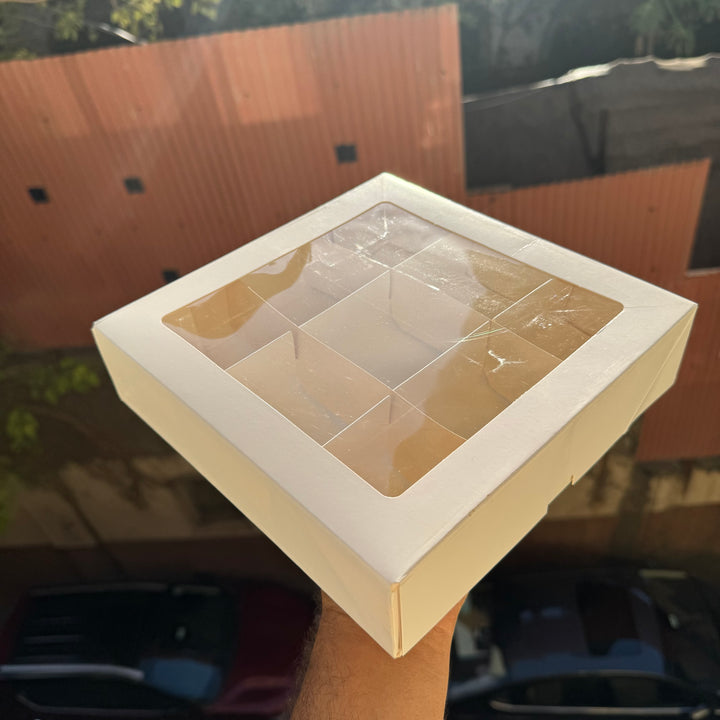 Pre Made 9 Brownie Partition Box (10pc)