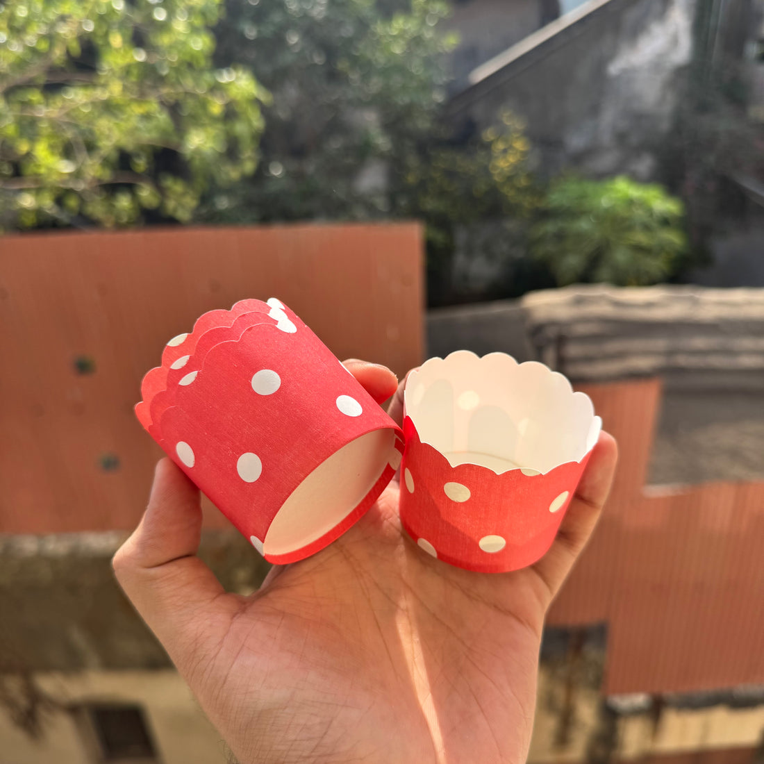 Red Polka Muffin & Cupcake Baking Liners (50pcs)