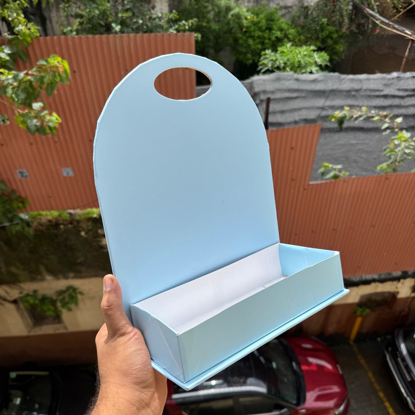 Collapsible Hamper Stand Baby Blue