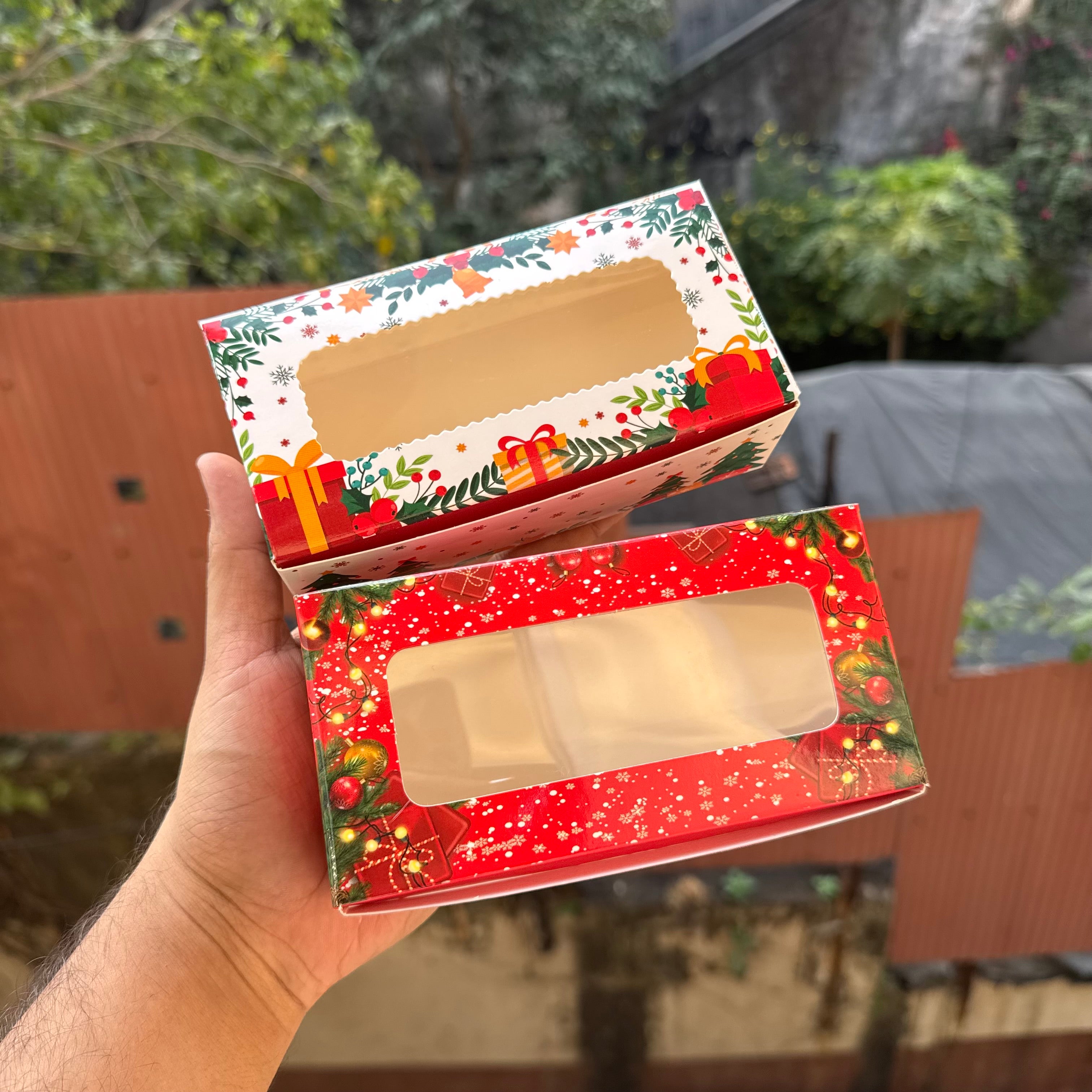Christmas 2 Brownie Box (10 pc) | White