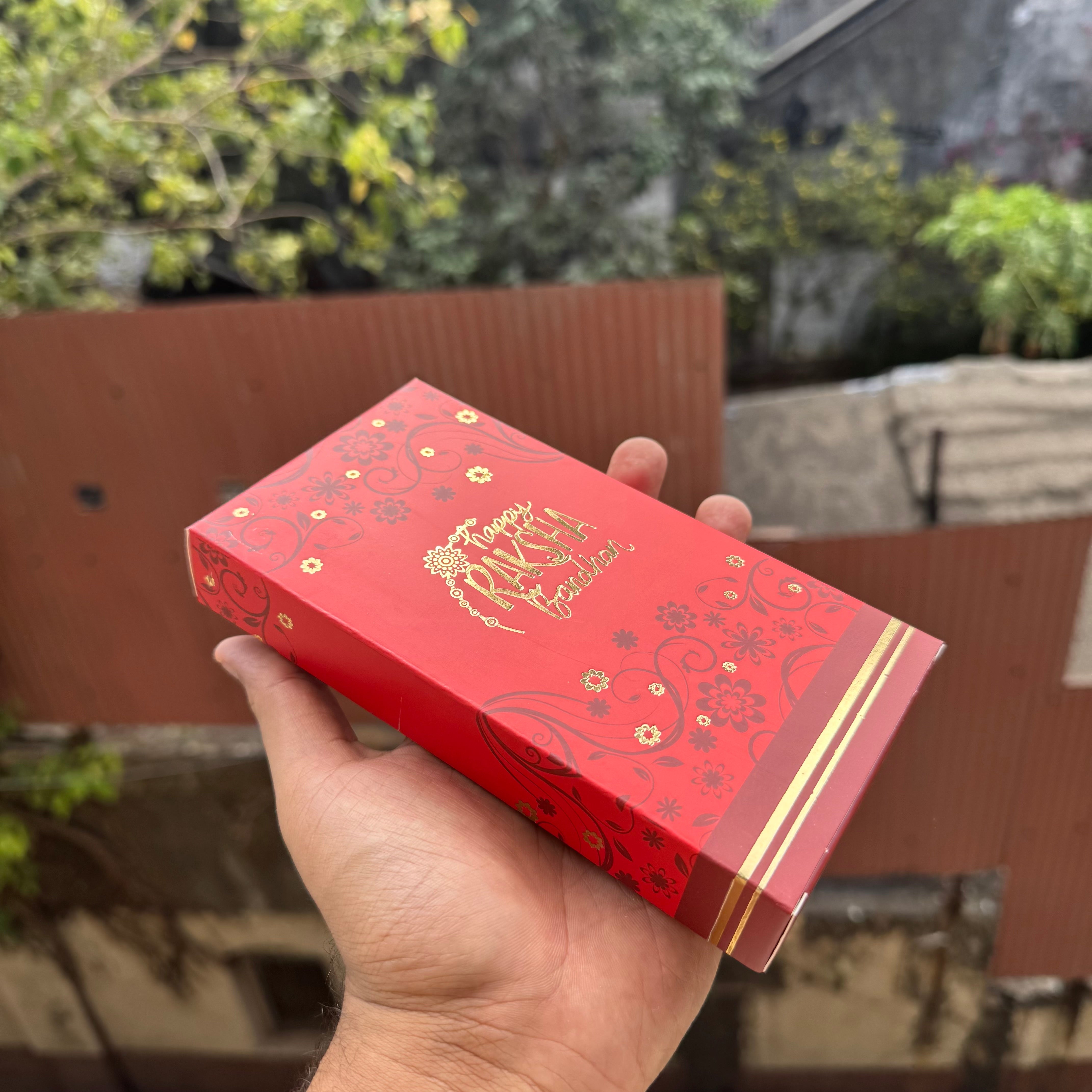 Marigold Rakhi Chocolate Bar Box (10pc)