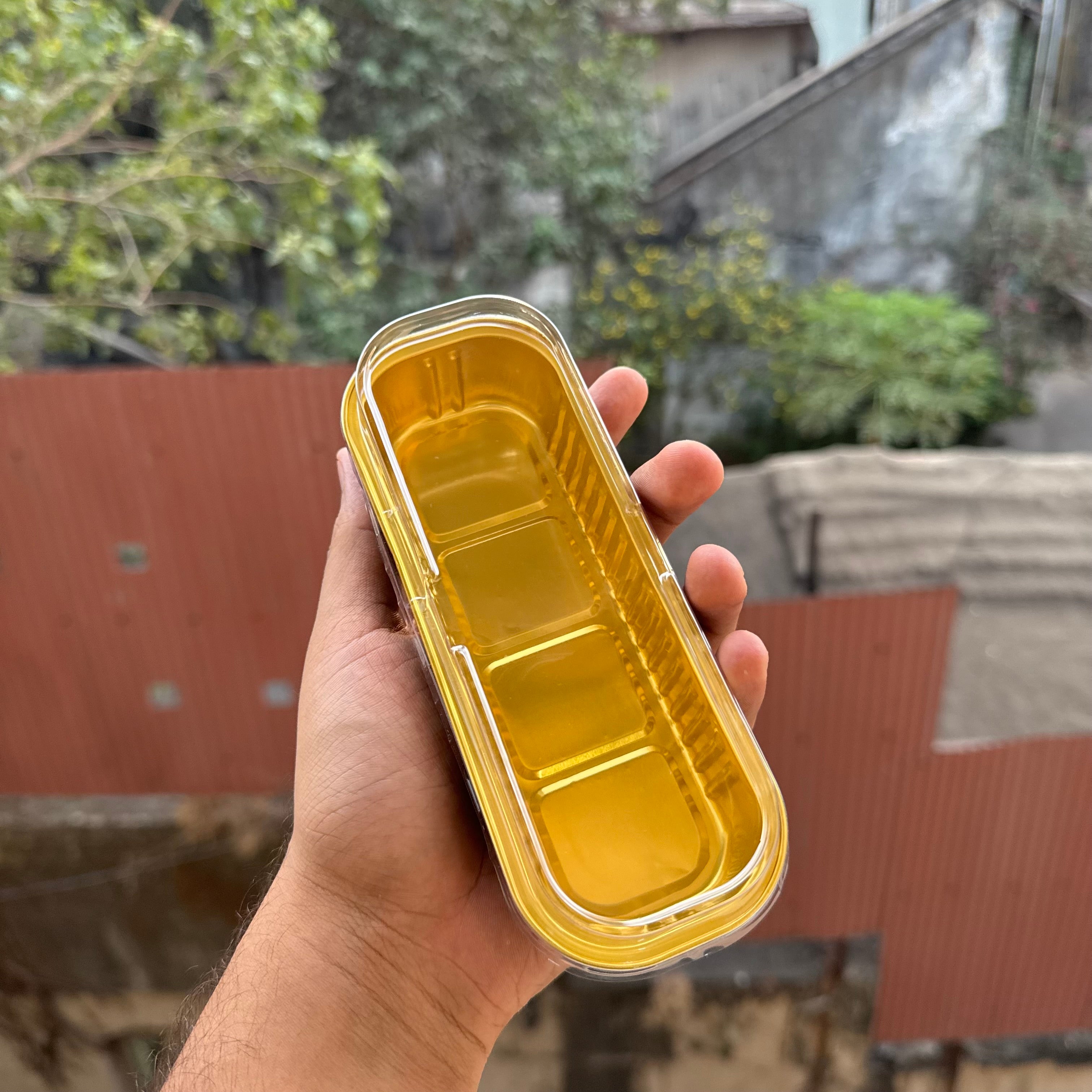 Rectangle Foil Bakeable Container Black (10pc)