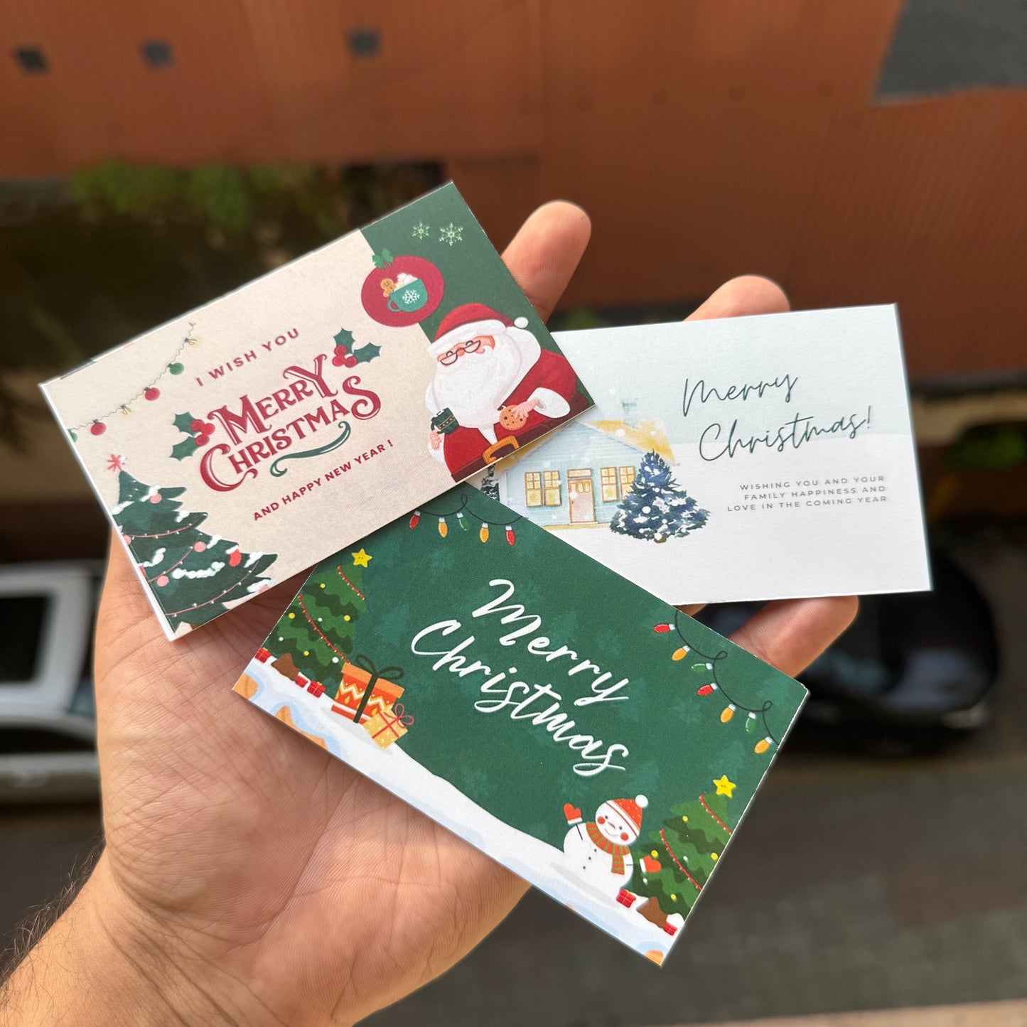 Christmas Big Card (10pc) mix