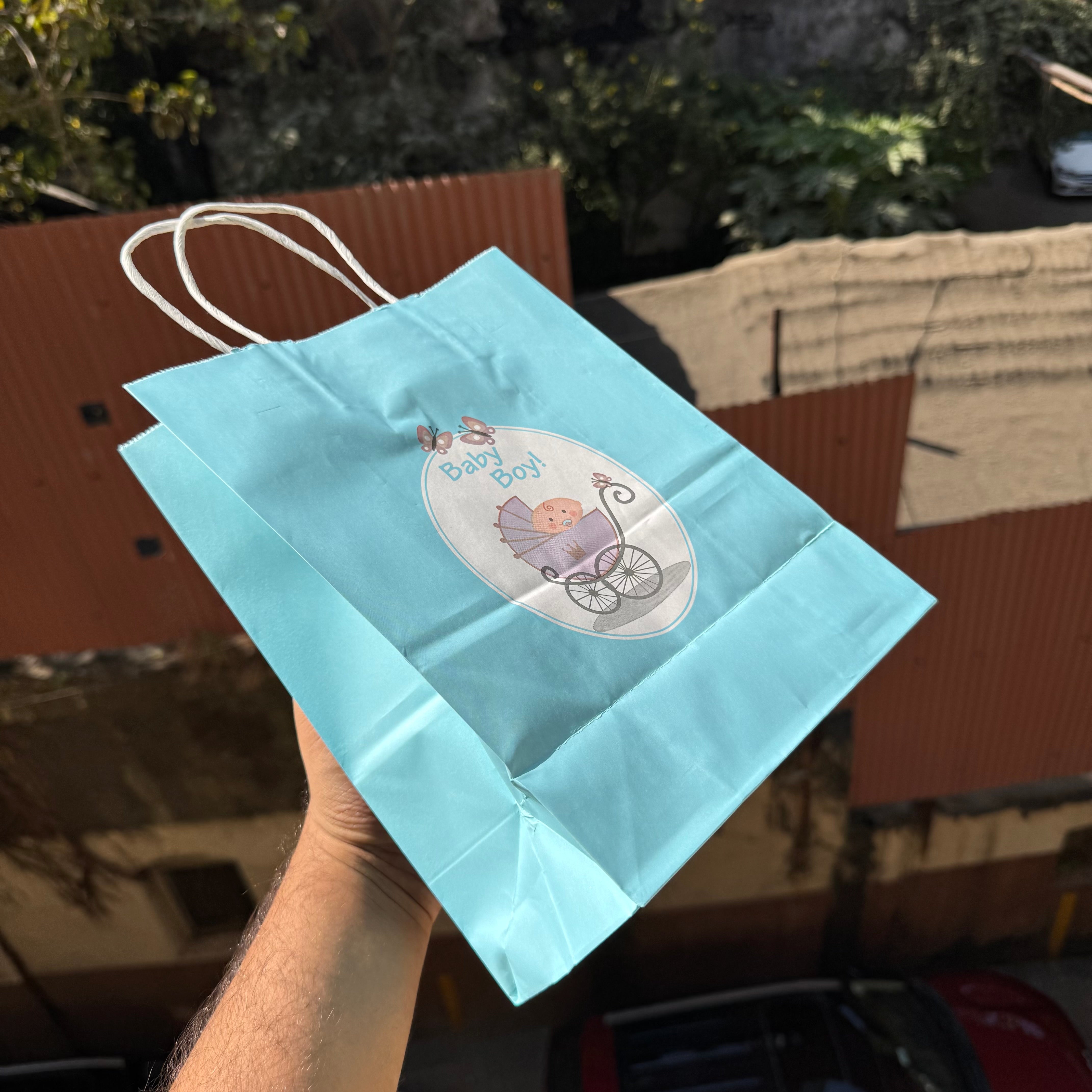 Baby Boy Paper Bag (12pc)