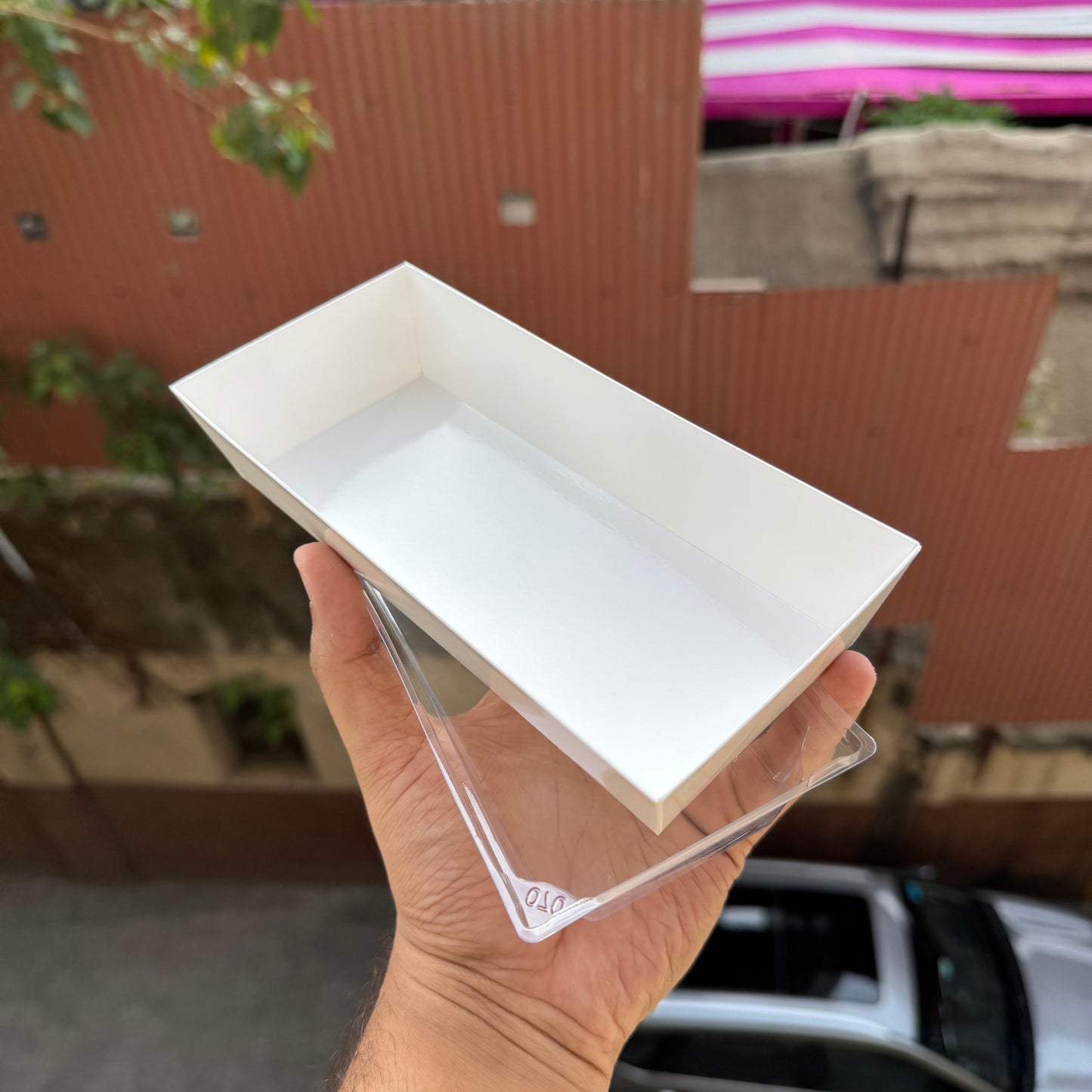 Loaf Liner With Lid White Big (10pc)