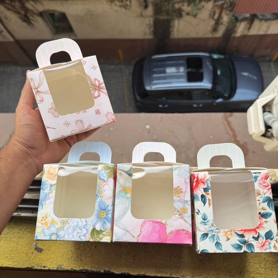 Floral Window Box for Jar Candle (10pc)