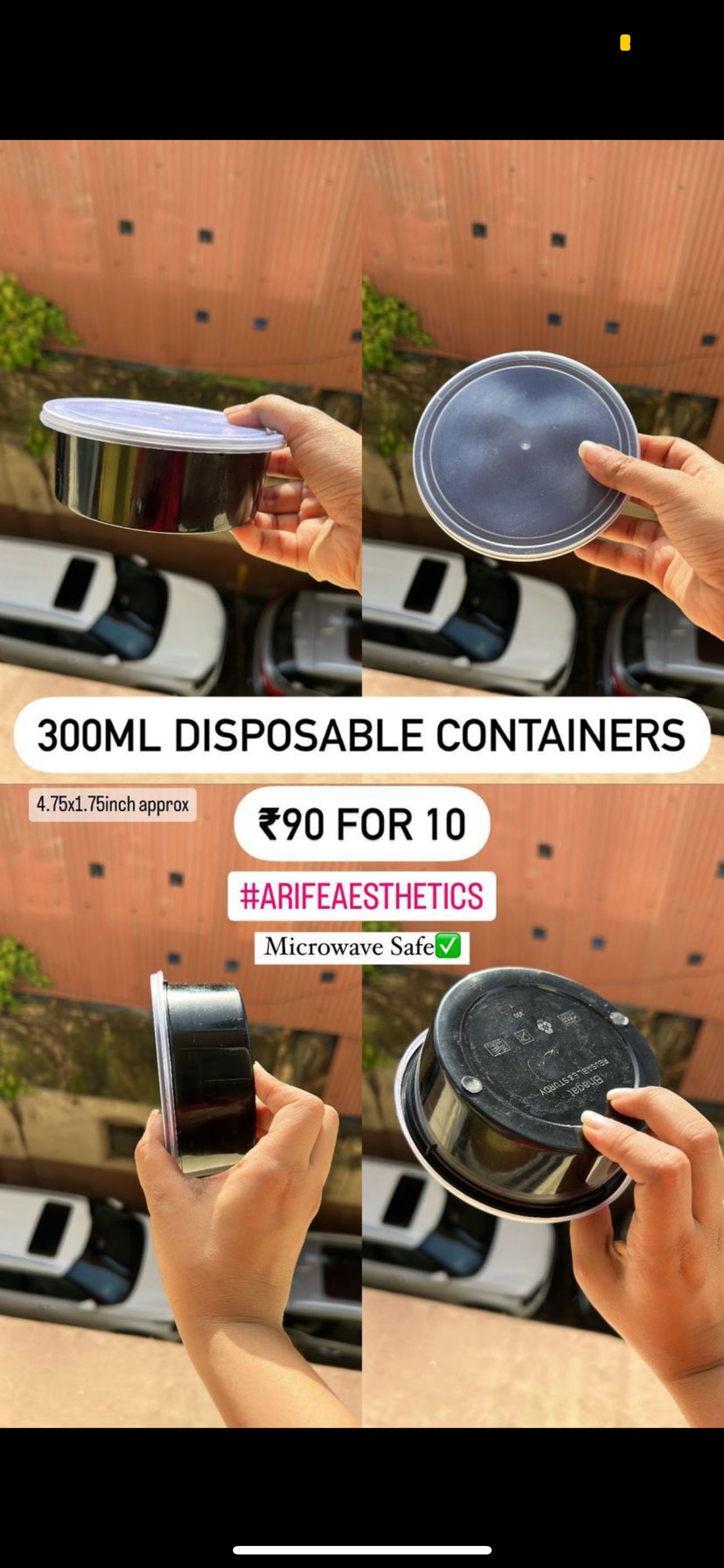 Disposable Containers (10 pc)