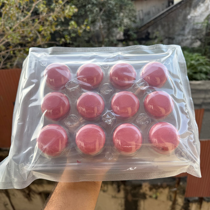 Red Vegan Macaroon Shells Ready To Fill (12 macaroons)