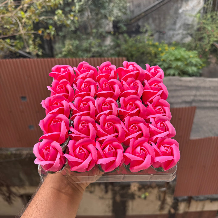 Scented Soap Roses Artificial Flower For Cake Decoration (25pc)