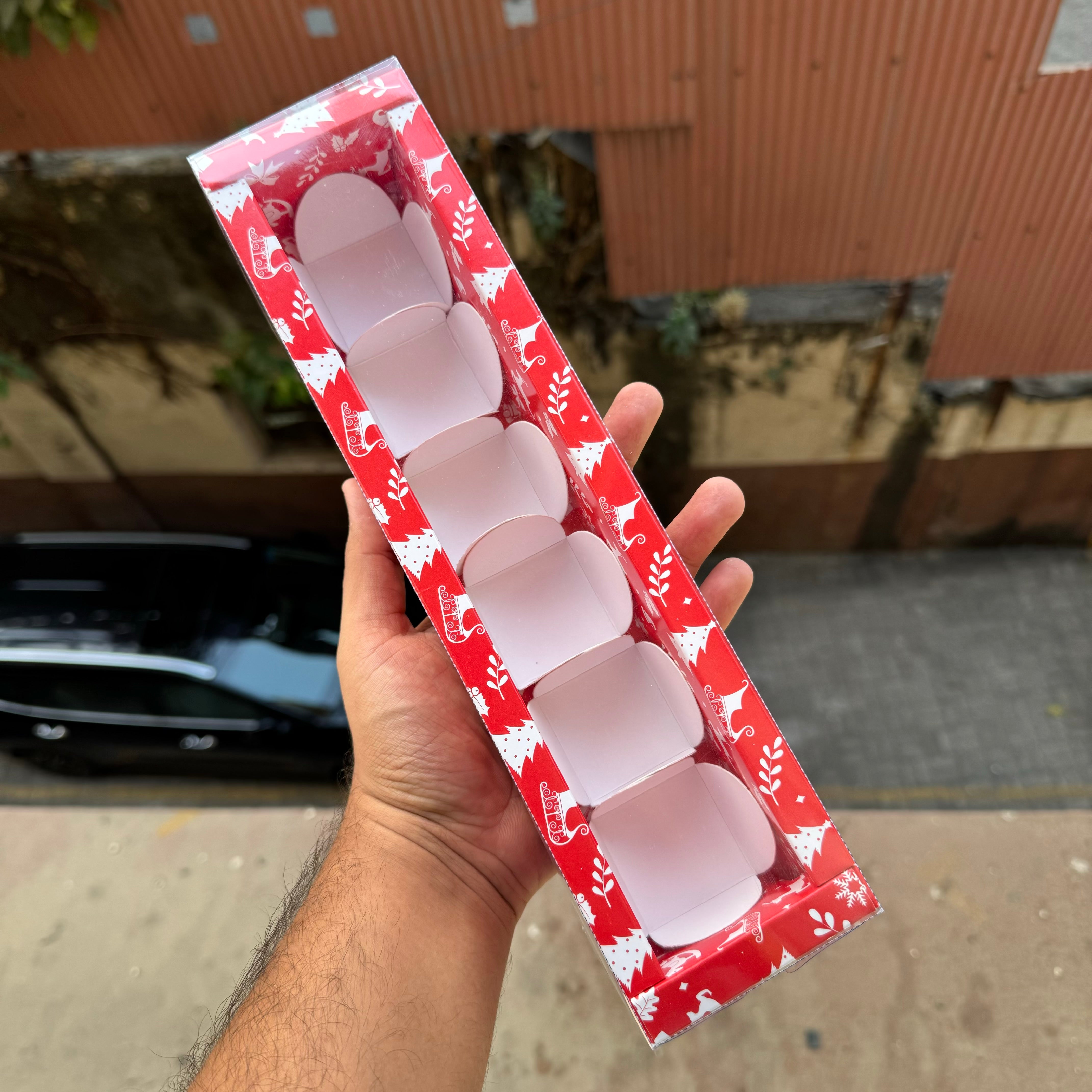 Christmas Truffle / Baklava / Chocolate 6cavity Box (6 pc)