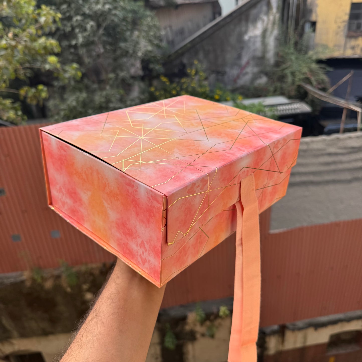 Watercolour Collapsible Hamper Box