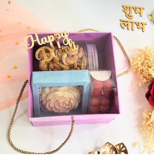 Hamper String Box With Transparent Lid 8x8x4 (10pcs)