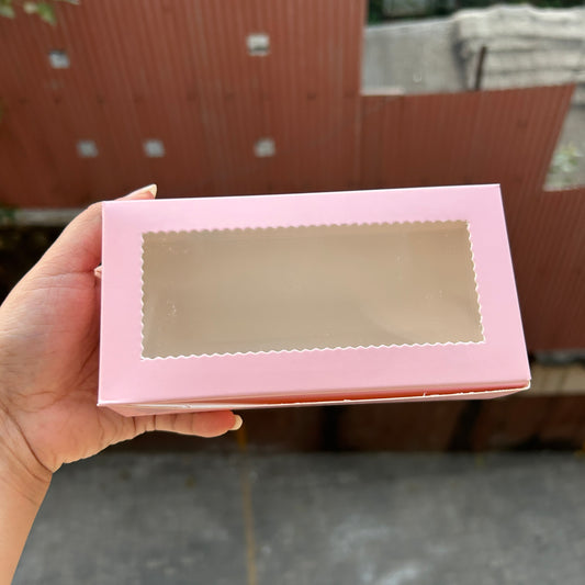 2 in 1 Brownie / Cookie Box Peach/Light Pink (10pcs)