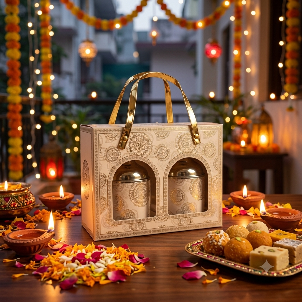 Ivory Heritage Twin-Jar Festive Box