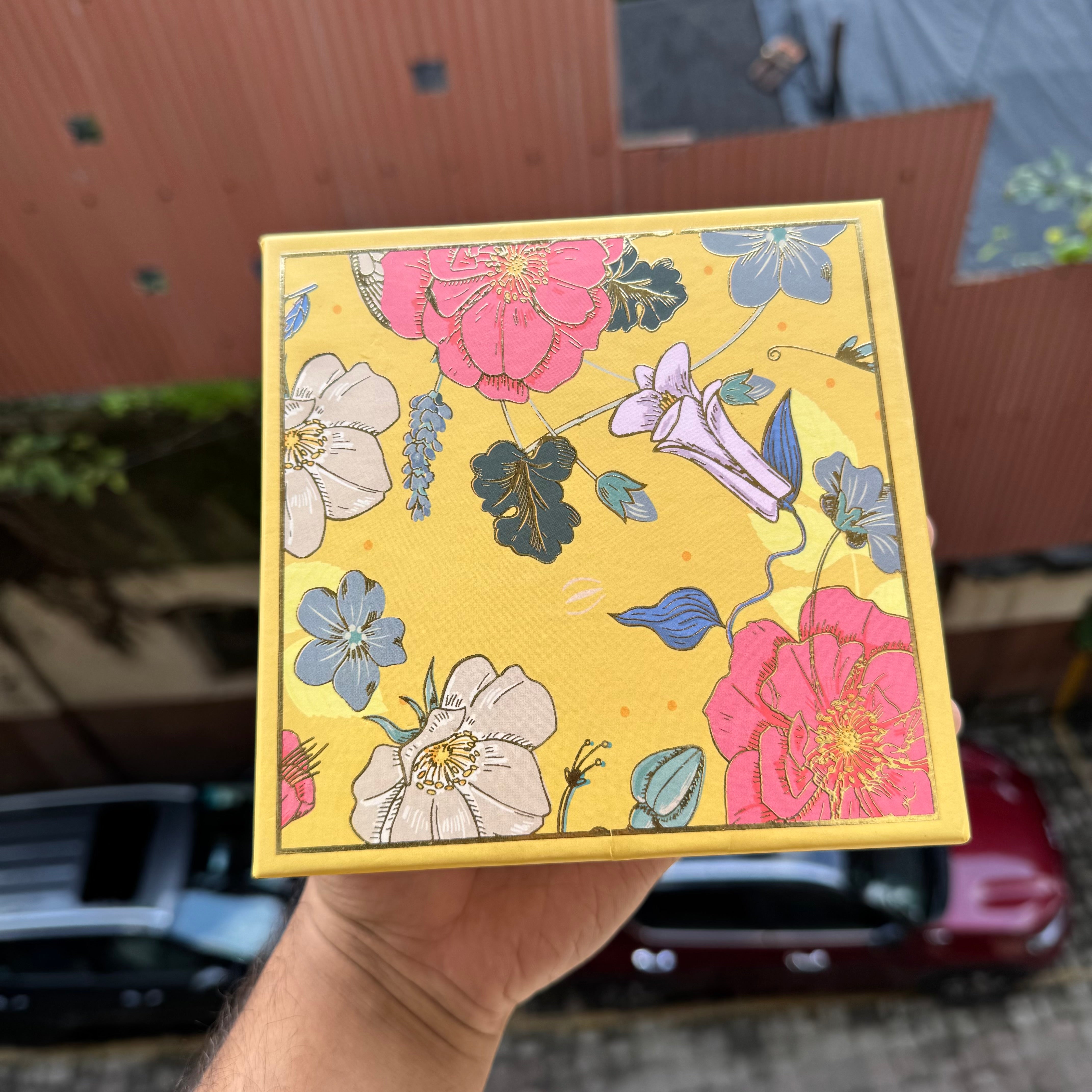 Rigid Top Bottom Box 1pc | Pastel Marigold - With Cavity